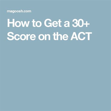 Get a 30.